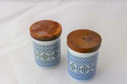HORNSEA TAPESTRY / SALT & PEPPER Spice Jar SET